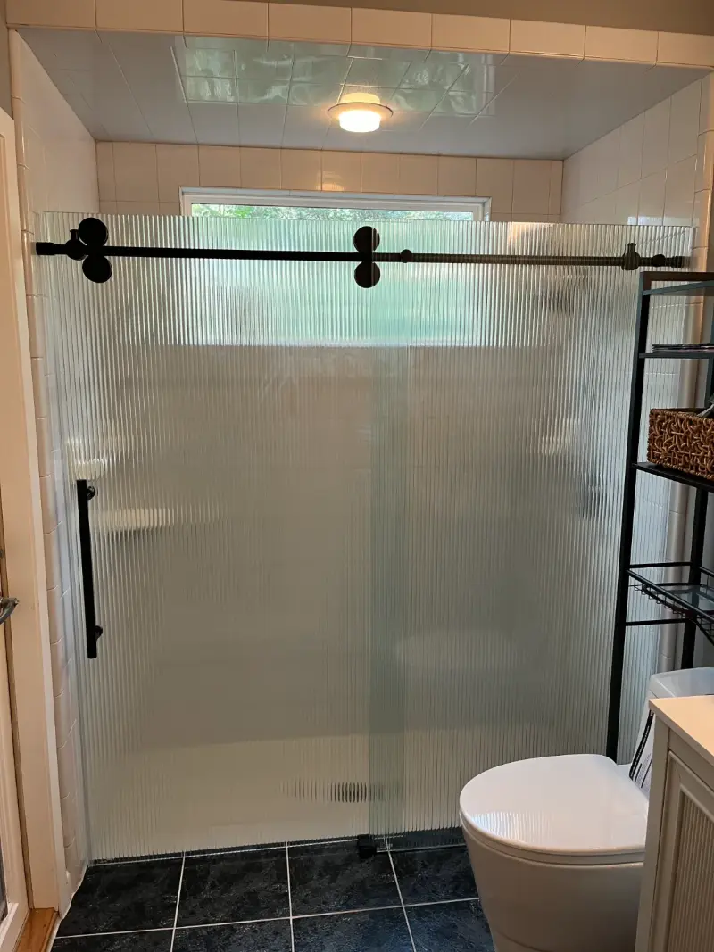 Bathroom shower glass door installed in St. Johns, FL